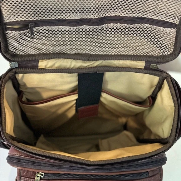 Brown Leather Vintage Backpack